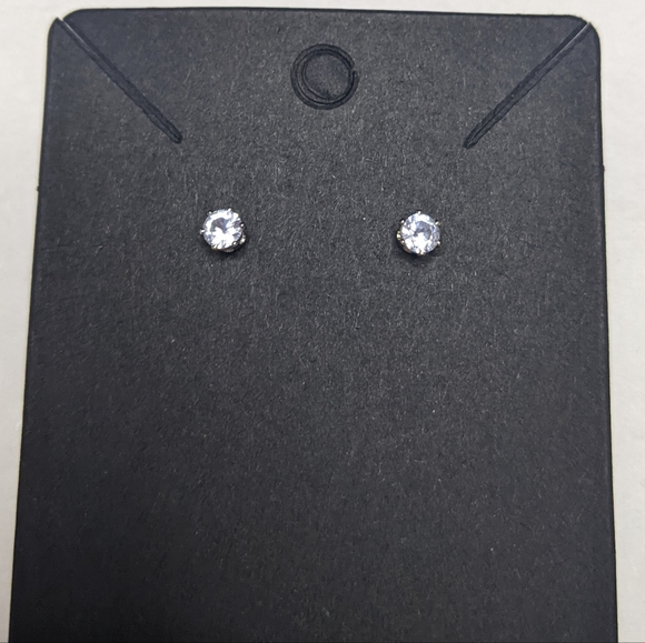 CZ Stud Earrings Mini XS 0.4cm - Picture 10 of 13